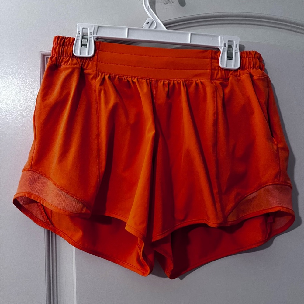 Women's Lululemon Orange Athletic Shorts